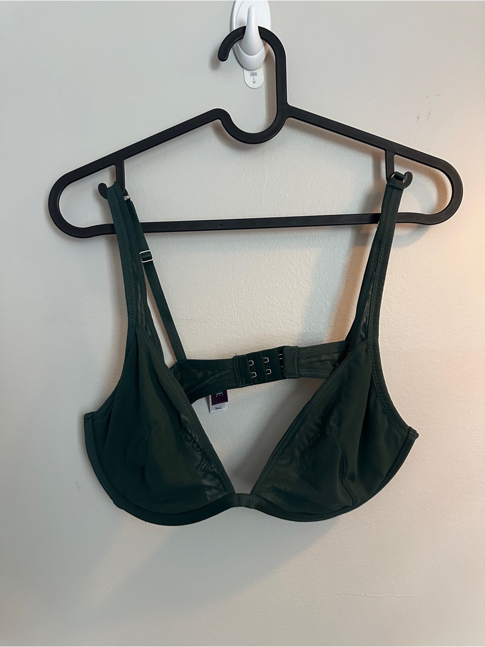 [NWOT] AdoreMe Women's Dark Green Underwire Bra